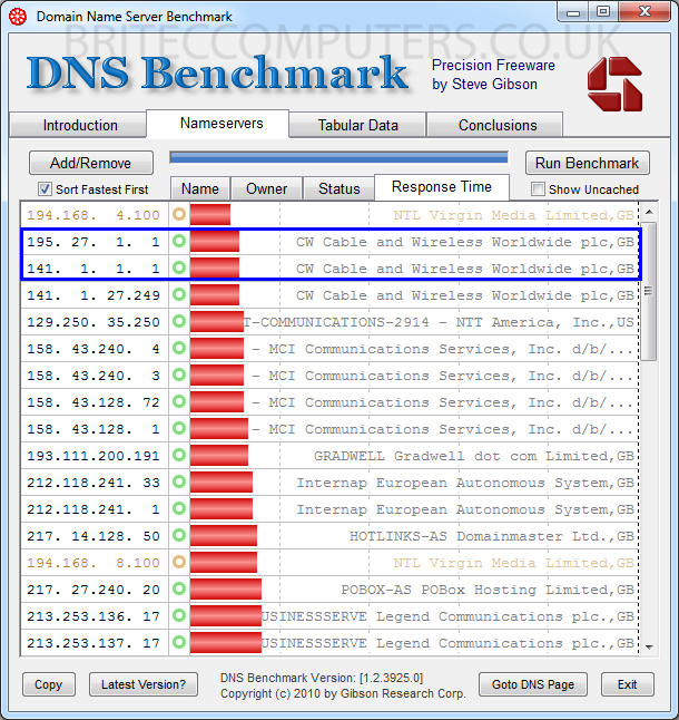 DNS Benchmark for apple download free