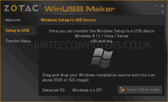 create windows 10 bootable usb on os x