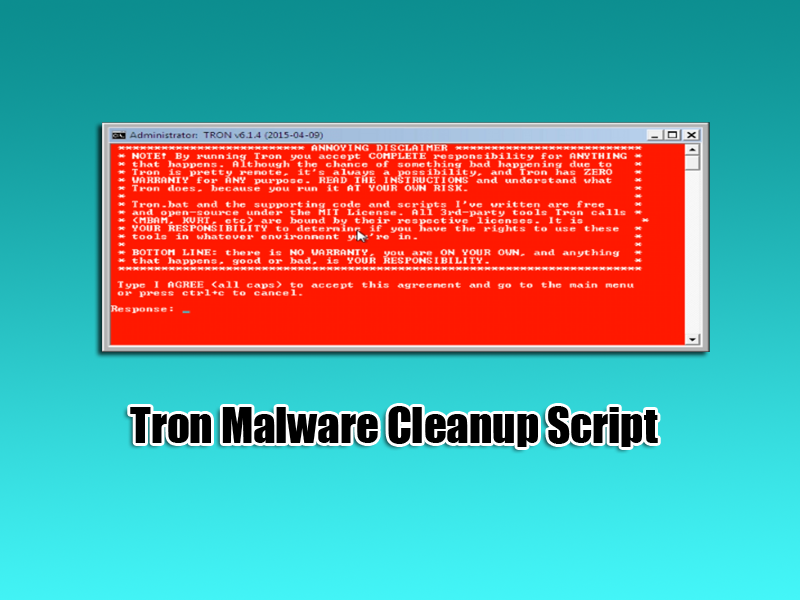 Tron Malware Cleanup Tool Script