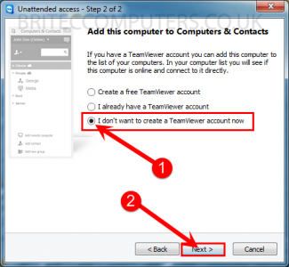 access unattended teamviewer android