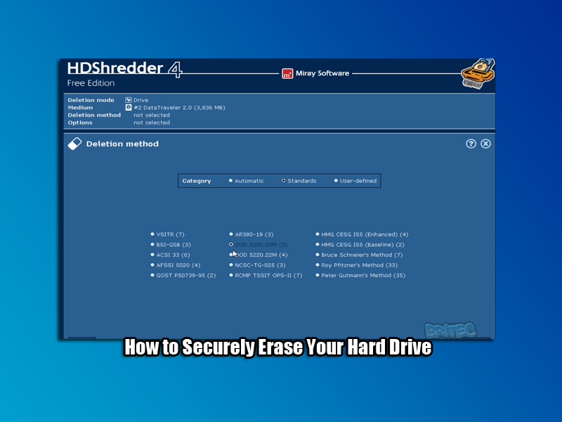 How to Securely Erase Your Hard Drive