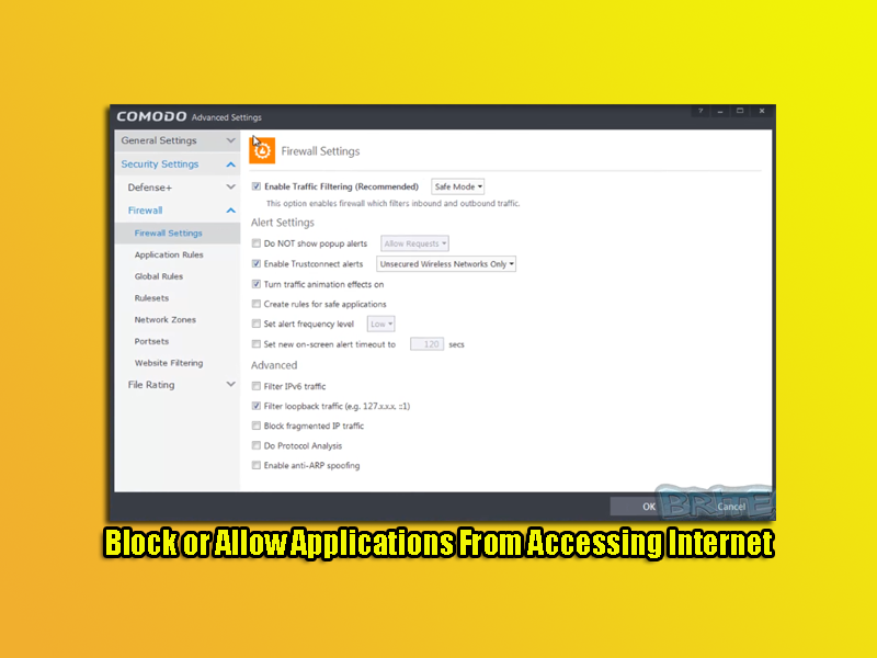 Block or Allow Applications From Accessing Internet