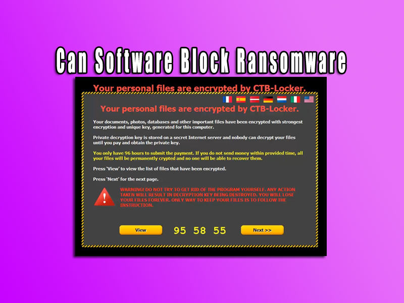 Can Software Block Ransomware