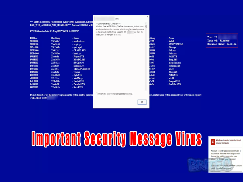 Important Security Message Virus