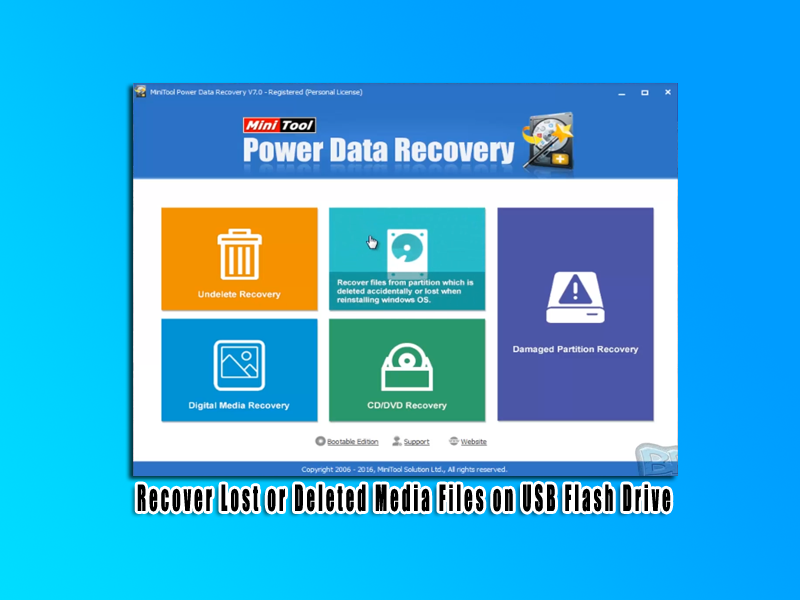 Recover Lost or Deleted Media Files on USB Flash Drive