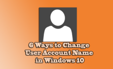 6 Ways to Change User Account Name in Windows 10