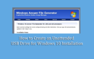 How to Create an Unattended USB Drive for Windows 10 Installation