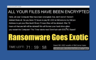 Ransomware Goes Exotic