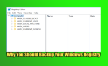 Why You Should Backup Your Windows Registry
