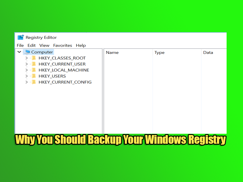 windows 10 backup registry