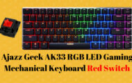 Ajazz Geek AK33 RGB LED Gaming Mechanical Keyboard Red Switch