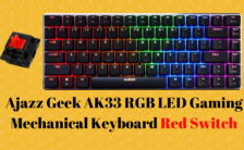 Ajazz Geek AK33 RGB LED Gaming Mechanical Keyboard Red Switch