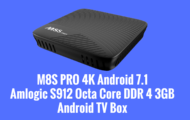 M8S PRO 4K Android 7.1 Octa Core DDR 4 3GB Android TV Box