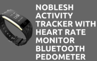 Noblesh Activity Tracker with Heart Rate Monitor Bluetooth Pedometer