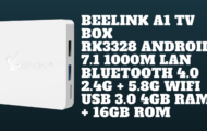 Beelink A1 TV Box RK3328 Android 7.1 1000M LAN Bluetooth 4.0 2.4G + 5.8G WiFi USB 3.0 4GB RAM + 16GB ROM