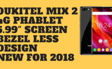 Oukitel MIX 2 4G Phablet 5.99 Inch Screen Bezel Less Design 2018
