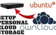 Setup Personal Cloud Storage