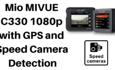 Mio MIVUE C330 1080p dash cam with GPS and Speed Camera Detection