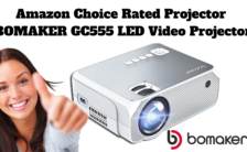 Amazon Choice Rated Projector BOMAKER GC555 LED Video Projector
