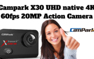 Campark X30 UHD native 4K 60fps 20MP Action Camera