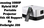 Amazing 1080P Hybrid DLP Portable Projector With 4K Support By Vivibright J20