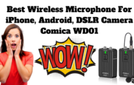 Best Wireless Microphone For iPhone, Android, DSLR Camera Comica WD01