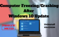 Computer Freezing Crashing After Windows 10 Update