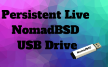 Persistent Live NomadBSD USB Drive