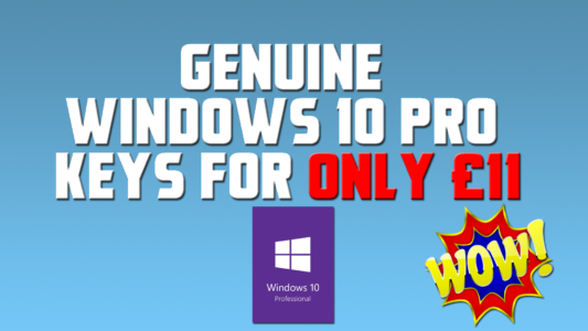 Genuine Windows 10 Pro Keys for Only £11