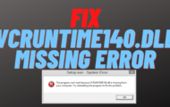 vcruntime140.dll Missing Error Fix