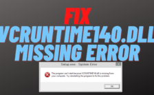 vcruntime140.dll Missing Error Fix