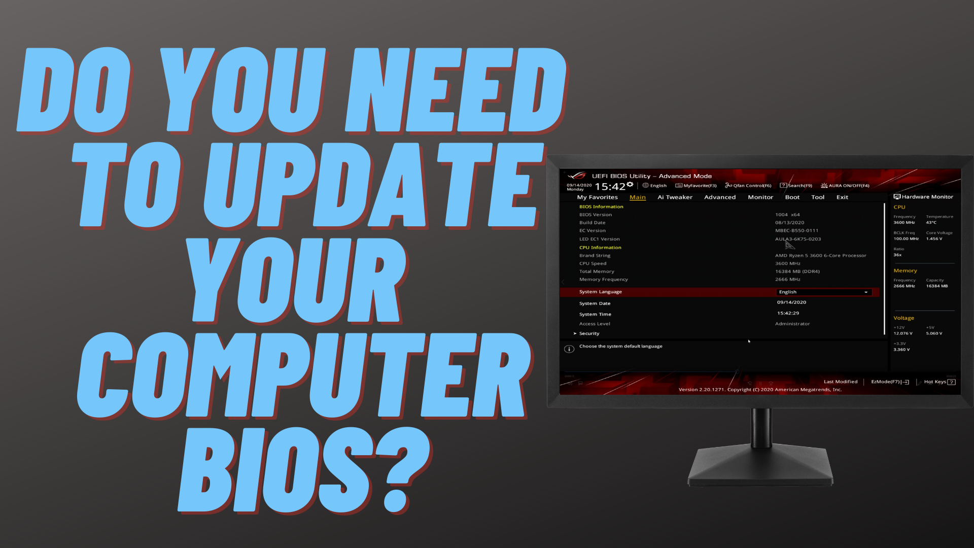 Bios Firmware Update Windows 10