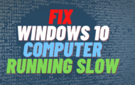 Fix Computer Running Slow