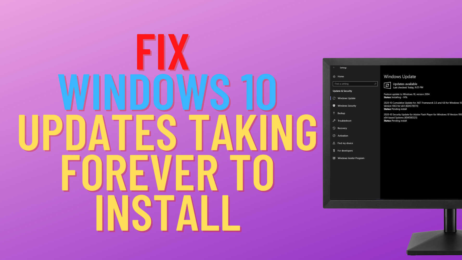 How to Fix Windows 10 Updates Taking Forever to Install