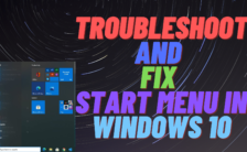 Troubleshoot and Fix Start Menu in Windows 10