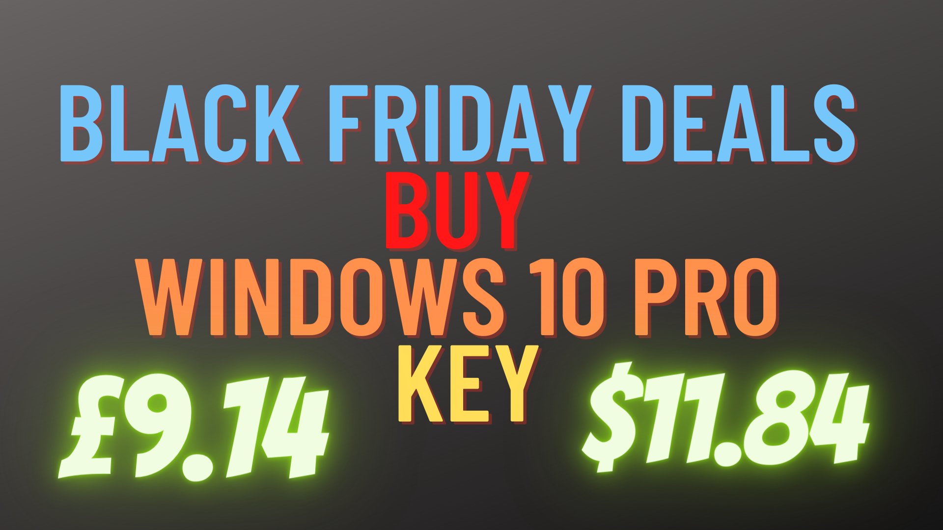 windows 10 pro key black friday