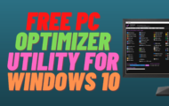 Free PC Optimizer Utility for Windows 10