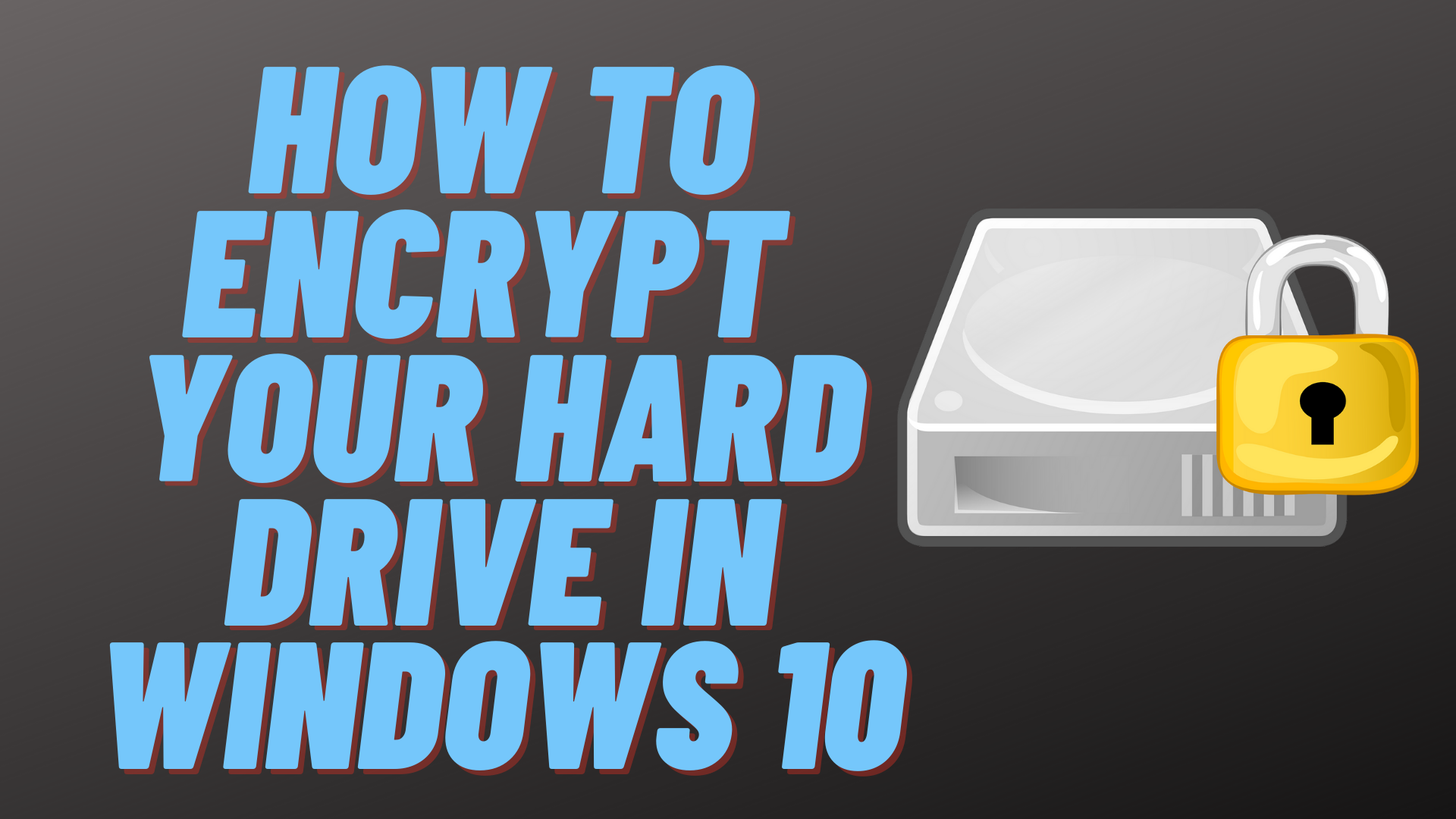encrypt flash drive windows 10