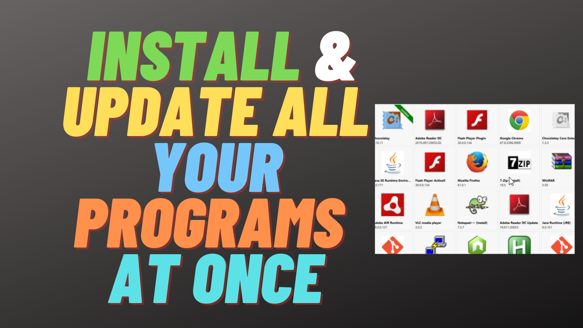 install and update all your programs at once