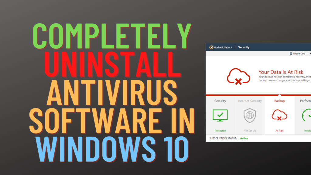 how to turn off antivirus without admin