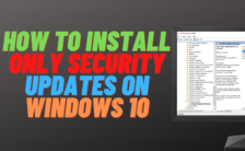 How to Only Install Security Updates on Windows 10