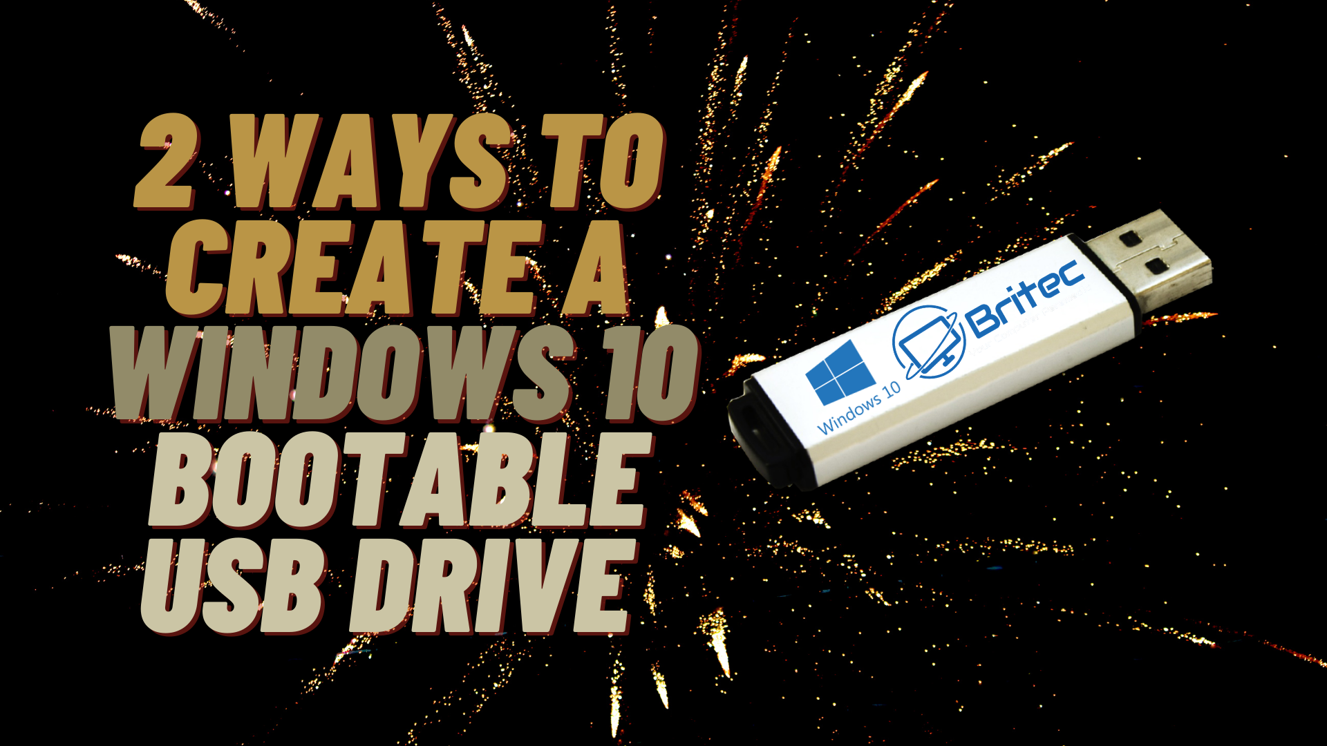 free software for creating bootable usb drive