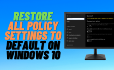 reset all policy settings