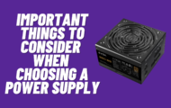 How to choose the right power supply