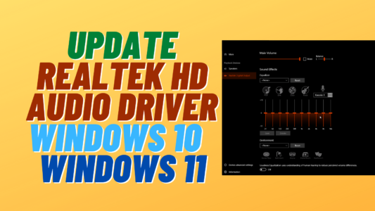 Fix Realtek HD Audio Driver