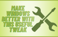 windows 10 tweaks