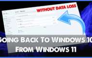 how to downgrade to windows 10 from windows 11 after 10 days, without any data loss
