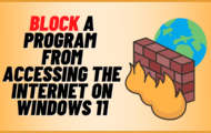 how to block or allow applications accessing internet