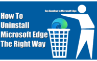 completely remove Microsoft edge